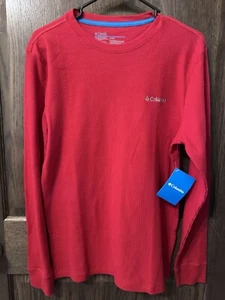 Columbia Sportswear T-Shirt Men's Size Medium Red Long Sleeve - New - Picture 1 of 4