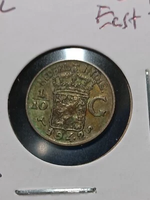 1942 s 1/10 G Silver Coin Netherland  Indies - O/468 - Image 1 of 2