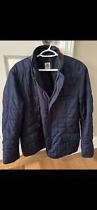 Peter Millar Mens Quilted Jacket L Blue