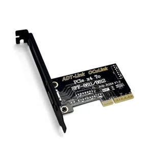 PCIe 4.0x4 to SFF-8611/8612 adapter card OCuLink For chassis external connection - Picture 1 of 15