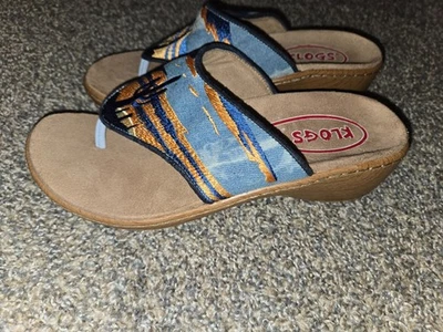 Sandalia De Colección Klogs Mujer Zapatos Talla 9 Cuña, Cactus Desierto, Boho, Western Foto 1 de 4