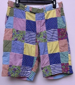 Vtg 90 Polo Ralph Lauren Shorts Indian Madras Floral Stripe Paisley Patchwork 32 - Picture 1 of 11