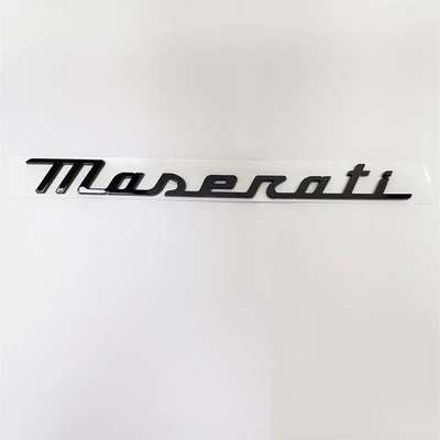 Maserati Grecale Quattroporte Levante MC20 Rear Gloss Black Emblem Badge - Image 1 of 3