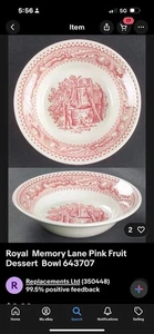 Royal Ironstone China - MEMORY LANE - CIOTOLE FRUTTA o DESSERT - Foto 1 di 1