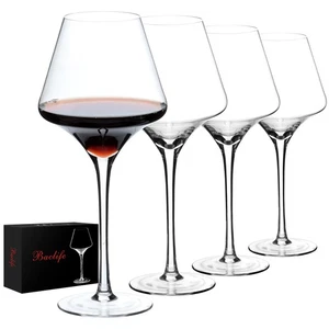 Red Wine Glasses Set of 4 – 17.5oz Premium Crystal Wine Glass With Long Stem ... - Picture 1 of 6