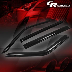 4 PIEZAS VISERA DE VENTANA TINTE HUMO PROTECTOR DE LLUVIA CORTINA DE VENTILACIÓN PARA FORD FLEX 2009-2014 4 PUERTAS - Imagen 1 de 5