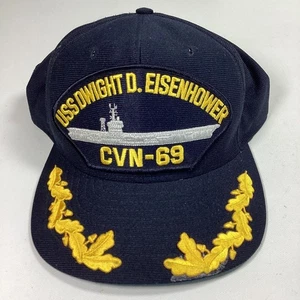 Eagle Crest USA USS Dwight D Eisenhower CVN-69 Snapback Hat US Navy - Picture 1 of 9