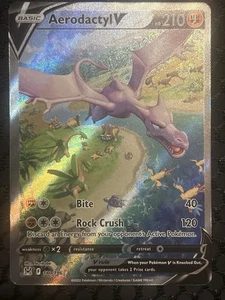 Pokémon Aerodactyl V 2022 arte completo ultra raro 180/196 - origen perdido - casi nuevo/como nuevo - Imagen 1 de 2