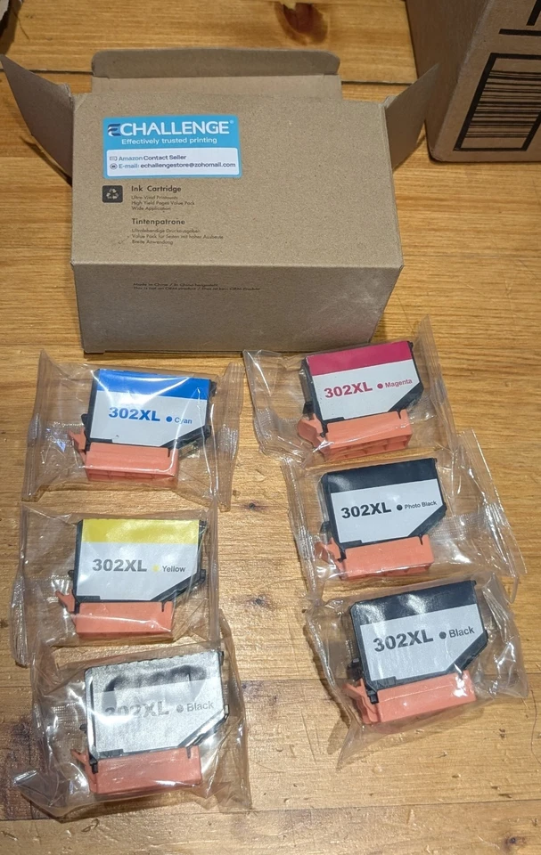 Epson T302XLBCS Printer Ink Cartridges - Black/Cyan/Magenta/Yellow - Image 1 of 1