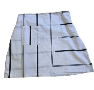 Elwood White & Black Stripe Mini Skirt With Front Pocket Size 12 (BNWT) - Picture 1 of 5