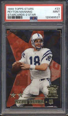 1999 Topps Stars STARCARDS 2 STAR Peyton Manning #23 PSA 9 COLTS MINT HOF - Image 1 of 2
