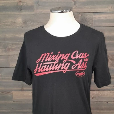 FMF Flying Machine Factory T Shirt Youth XL Mixing Gas & Hauling Ass Racing Vtg - Image 1 of 4