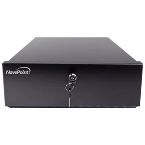 DVR Security 16 Gauge Lock-Box Heavy Duty With Fan 15" x 15" x 5" Locking Black - Picture 1 of 4