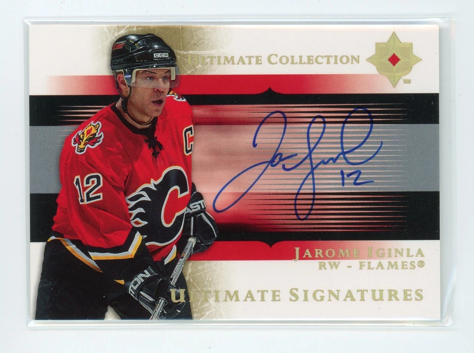 2005-06 Ultimate Collection Ultimate Signatures #USJI Jarome Iginla Auto HOF - Image 1 of 1