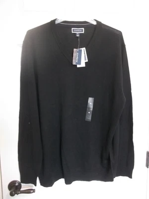 NWT Club Room Men's XL Deep Black Crew Neck Sweater: - Image 1 of 4