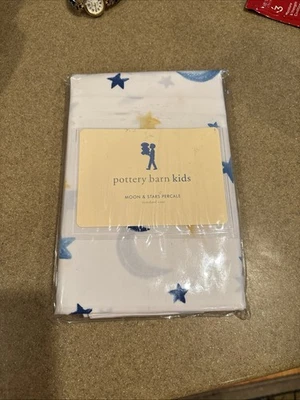 Pottery Barn Kids Moon & Stars Standard Pillowcase Brand New In Package - Image 1 of 3