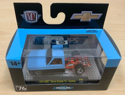 2024 M2 Machines Bedless 1976 GMC Sierra Grande 15 Custom R96 24-122 Novo na caixa Leia - Imagem 1 de 4