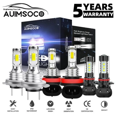 Kit de lâmpadas de neblina alta baixa farol de LED branco para Hyundai Veracruz 2007-2012 - Imagem 1 de 4