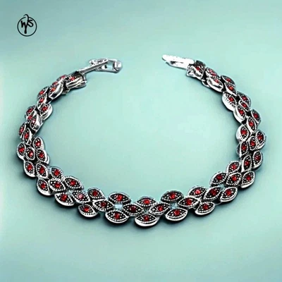 Damen Armband Antik versilbert Geschenkidee Farben von WS - Bild 1 von 4