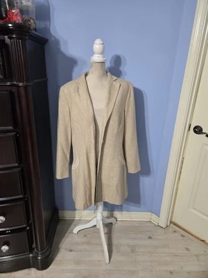 Signature By Larry Levine Size 16 Womens Beige Wool Blend Coat - Image 1 of 4