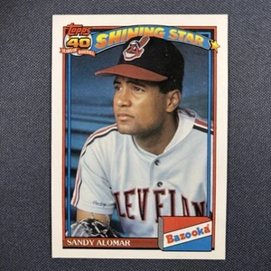 Sandy Alomar 1991 Topps 40-Year Bazooka Shining Stars #20 Cleveland Indians MLB - Picture 1 of 2