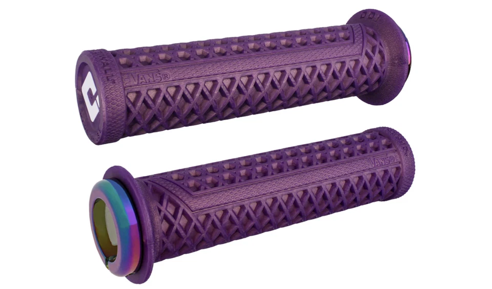 ODI Vans v2.1 Lock-On Mountain Bike Bicycle Grips - Iridescent Purple Oil Slick - Image 1 of 1