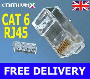 25 x ORIGINAL Cat 6 RJ45 Endstecker Crimpverbinder LAN - Bild 1 von 1