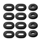 12Pcs Black Rubber Side Cover Grommets For ZJ125 CG125 Motorcycle Motorbike