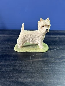 Figurina Vintage West Highland Terrier Westie Border Belle Arti Scozia Firmata - Foto 1 di 12