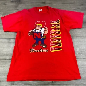 Camiseta De Colección Nebraska Cornhuskers NCAA De Colección Años 90 Para Hombre Talla L Herbie Husker - Imagen 1 de 6