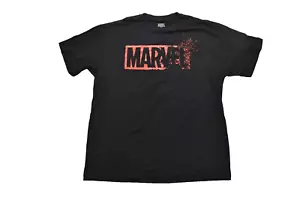 Camicia nera da uomo Marvel Evaporating scatola rossa logo nuova S-2XL - Foto 1 di 5