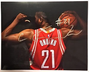 Chinanu Onuaku signed Autogramm Auto Houston Rockets 8x10 Foto COA - Bild 1 von 1