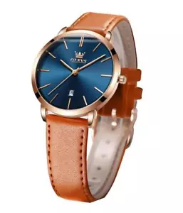 Women's Watches for Ladies Female Wrist Watch Leather Band Waterproof Thin - Picture 1 of 7