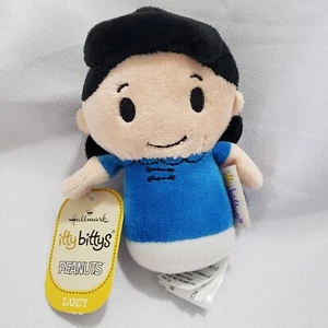 Peanuts Lucy Mini Plush Hallmark Itty Bittys Embroidered Beanbag 4.5 Inch 2014 - Picture 1 of 10