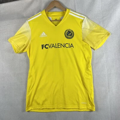 Adidas 2020 FC Valencia Yellow Jersey #20 Sz Medium AeroReady - Image 1 of 4