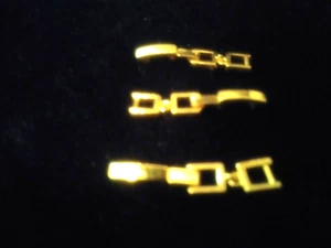 14KT GOLD CLAD FOLD OVER BRACELET NECKLACE WATCH EXTENDERS 3/4 IN LONG 1/8 FOLD - Picture 1 of 1