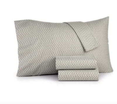 Martha Stewart Essentials 3 piezas Juego de sábanas de microfibra hoja Chevron ondulada - TWIN XL Foto 1 de 3