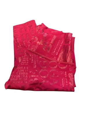 Lululemon Wunder Under Hi Rise 28” Manifesto Foil Size 4 Red leggings - Image 1 of 4