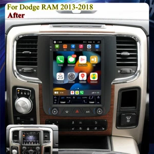 9.7'' Vertical Stereo Radio Head Unit For Dodge RAM 1500-5500 2013-2018 AUTO AC - Picture 1 of 24