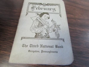 1918 THE THIRD NATIONAL BANK - SCRANTON PA - FEBRUARY -  DAILY QUOTES & NOTES - Picture 1 of 3