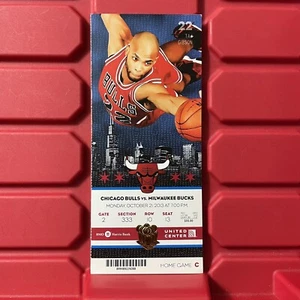 Chicago Bulls Vs Milwaukee Bucks NBA Preseason Game GIANNIS Ticket October 2013 - Picture 1 of 2