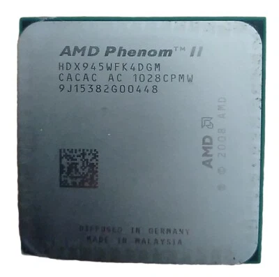 AMD Phenom II X4 945 HDX945WFK4DGM Processor 667 MHz 3 GHz Socket AM3 CPU 95W - Imagen 1 de 4