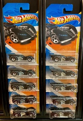 Hot Wheels 2011 # 024 New Models Arkham Asylum Batmobile Black USA - Lot of 10 - Image 1 of 2