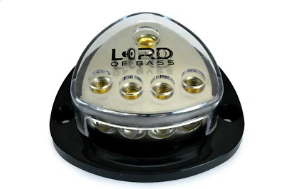 1/0 Gauge Input Distribution Block 4 Gauge Output Car Audio In Out AWG  Power - Image 1 of 3