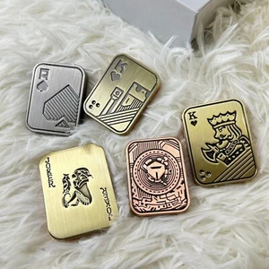 Push Card Fidget Slider EDC Fidget Slider Magnetico Metallo ADHD Anti Stress Giocattoli - Foto 1 di 39