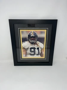 FOTO 8x10 firmada por Kevin Greene autógrafo enmarcada Pittsburgh Steelers certificado de autenticidad PSA/ADN - Imagen 1 de 9