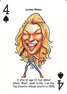 Hero Decks Presents Country Music Playing Card LeAnn Rimes