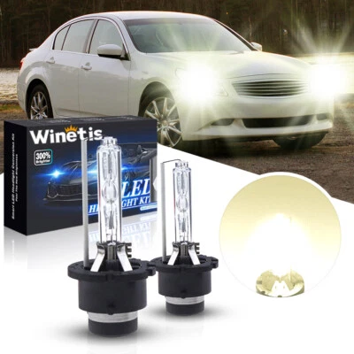 4300K OEM White D2S HID Xenon Headlight Bulb For 2010-2012 Infiniti G37 Sedan - Image 1 of 4