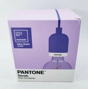 PANTONE Deneb Drop Cap Pendant Hanging Light Fixture Ultra Violet - Picture 1 of 10