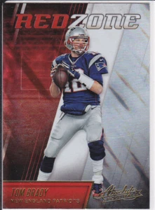 TOM BRADY Absolute Football RED ZONE INSERT CARD New England Patriots Football - Bild 1 von 2